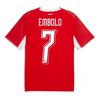 Billige Fotballdrakt Sveits Breel Embolo #7 Replika Hjemmedrakt VM 2026 Kortermet
